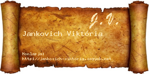 Jankovich Viktória névjegykártya