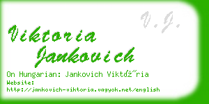 viktoria jankovich business card